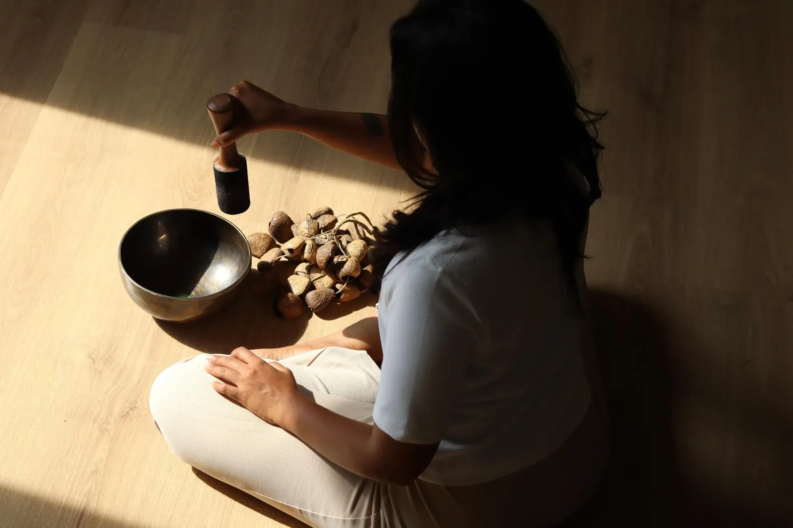 Sound healing instruments used in the teacher training